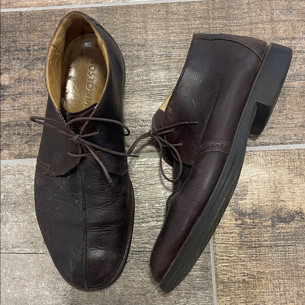 Bostonian Brown Leather Dress Shoes Boots Mens Size 10.5